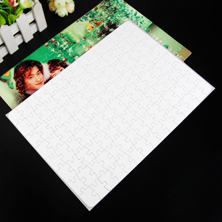 

Blank Sublimation A4 Jigsaw Puzzle DIY Heat Press Transfer Crafts Puzzle Office & School Supplies DHL Free, White