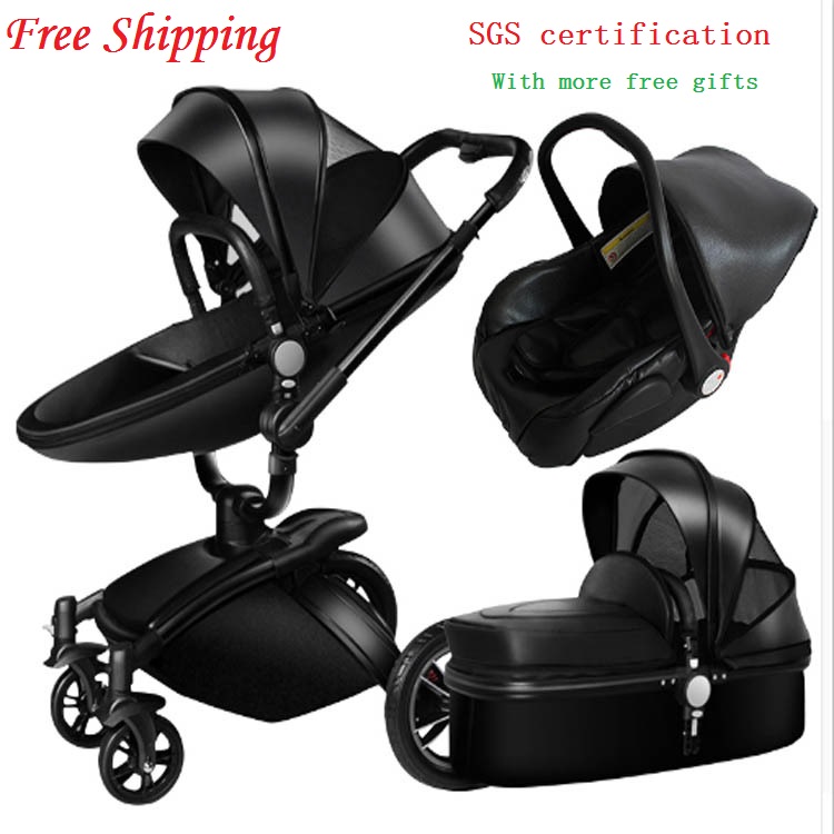 

Free Shipping Aulon Baby Stroller 3 in 1 High land-scape Fashion Carriage European design Pram on 2020