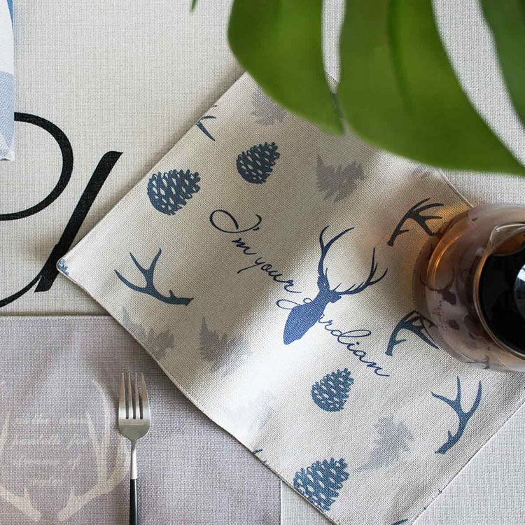 

Beyond Europe Style Animal Printed Table Dinning Napkin 28*40cm Cotton and Linen Home Party Wedding Table Mat