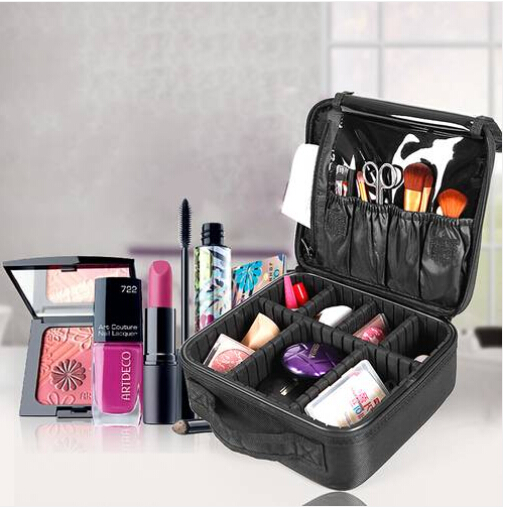 

Sales!!! Wholesales Free shipping Professional Cosmetic Portable Case Make Up Artist Bag Travel Storage Organizer, Black