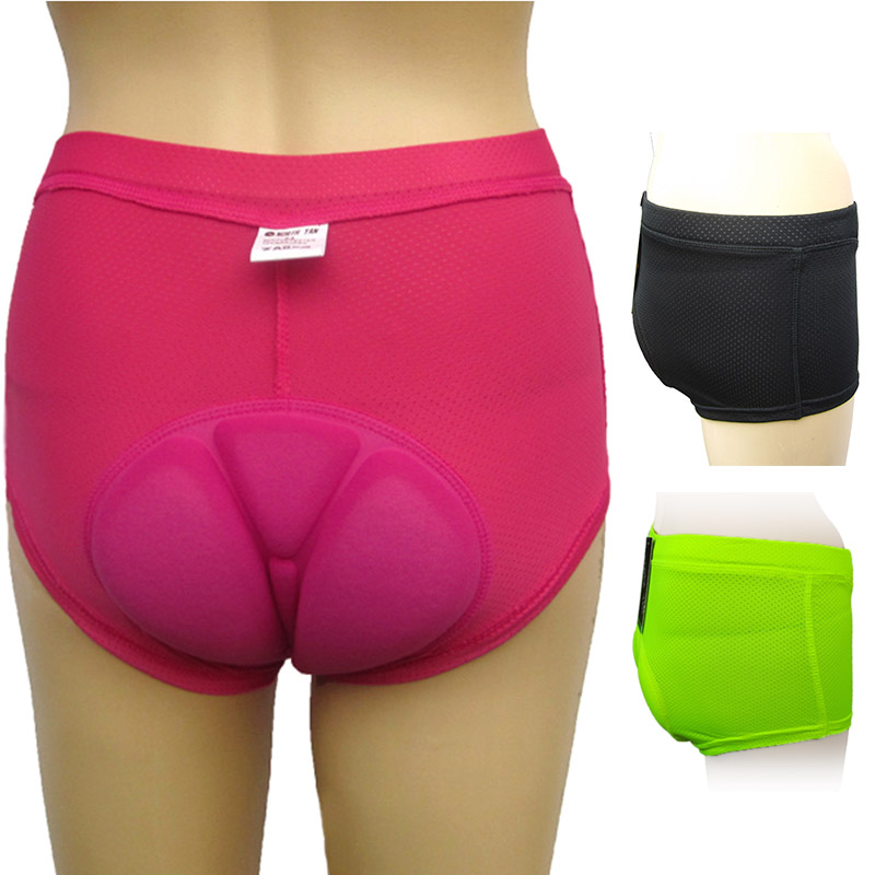 

Cycling Shorts Women' Riding MTB Bike Briefs Road Bicycle Underwear Breathable 3D Gel Pad Comfortable Ciclismo, Black
