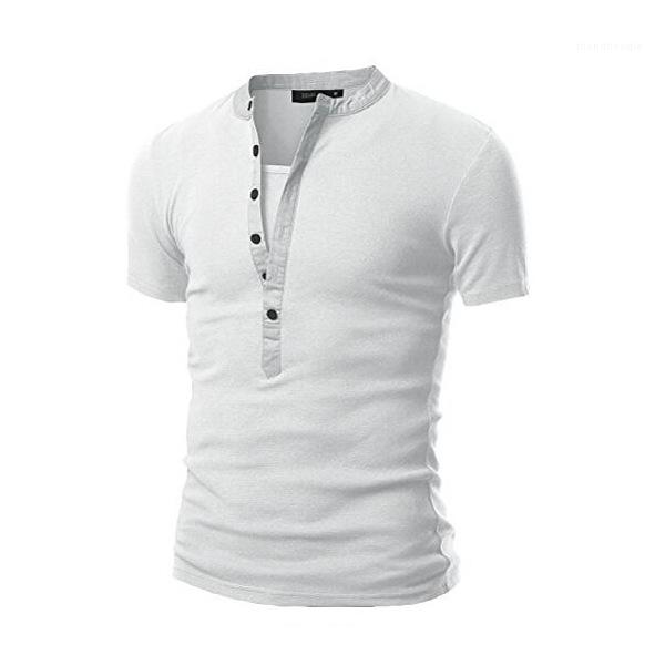 shirts Mens Designer Tshirts V Neck Fashion Solid Color Short Sleeve Tops Summer Casual Mens T