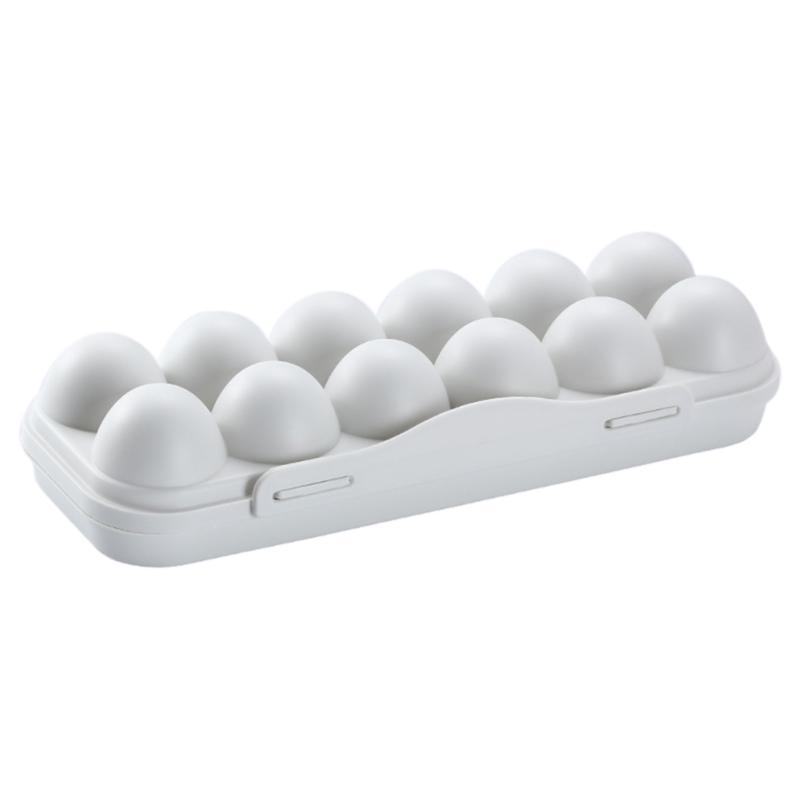 

Tray Holder Refrigerator Storage With Lid Large Capacity Home Egg Box Kitchen Organizer Stackable Dispenser Container Easy Clean