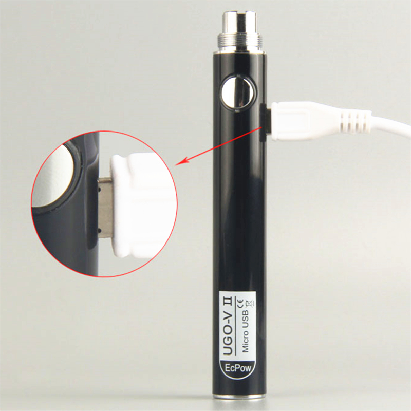 

Oringinal Evod UGO V II V 2 650mAh 900mAh Ego 510 Battery 8 colors Micro USB Charge Passthrough E-cig O Pen Vape batteries