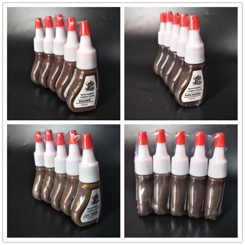 

5pcs Tattoo Inks Microblading Pigment for Permanent Makeup Eyebrow Manual Pen Machine Micro Cosmetics Lip 10ML Red Mix Colors