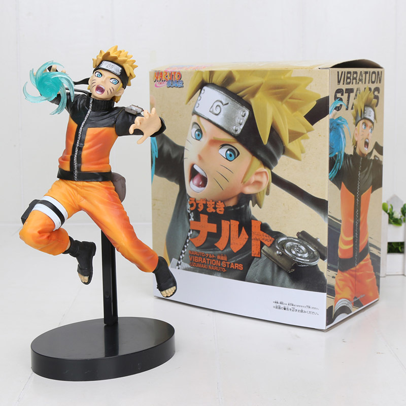 

21-25cm Anime Cartoon Naruto Shippuden Vibration Stars Uzumaki Naruto Sasuke Uchiha PVC Action Figure Model Toy Gift MX200319