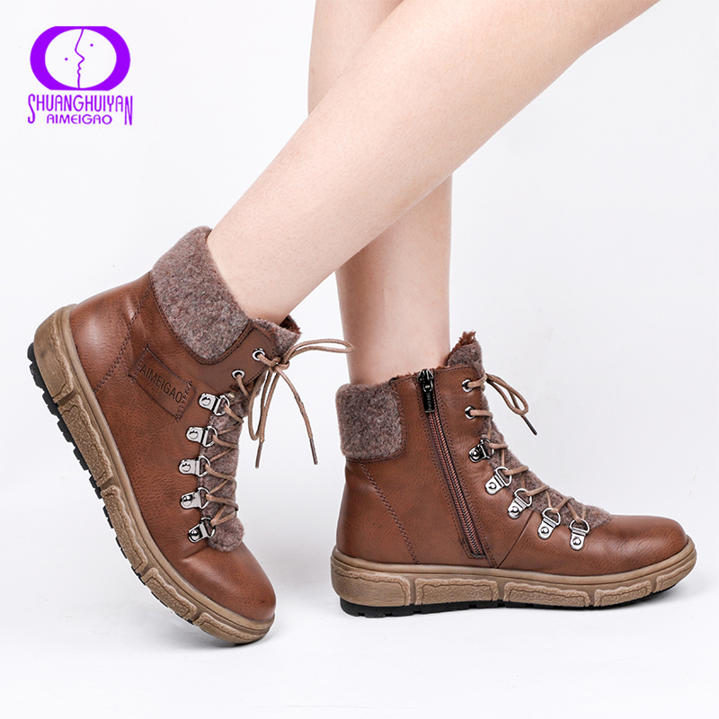 Femmes Doublure Polaire Neige Hiver Imperm/éable Randonn/ée Durable Bottines