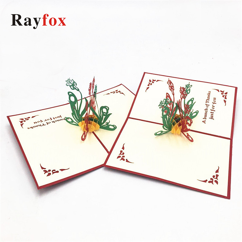 

3d UP Cards Red Party Wedding Invitation Greeting Card Anniversary Card Envelope Stickers Birthday Valentine's Day Postcard