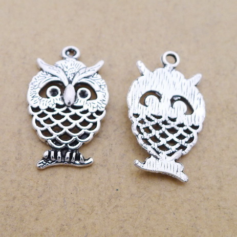 

A6154 Ancient Silver 100/ Package Alloy Owl Parts Ancient Silver Diy Ornaments Parts 1.4 G