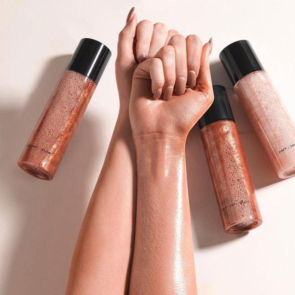 

Portable Flowing Sand High Gloss Makeup Spray Makeup Moisturizing Liquid Highlighter Bright White Shimmer Primer Long Lasting, Pls choose to
