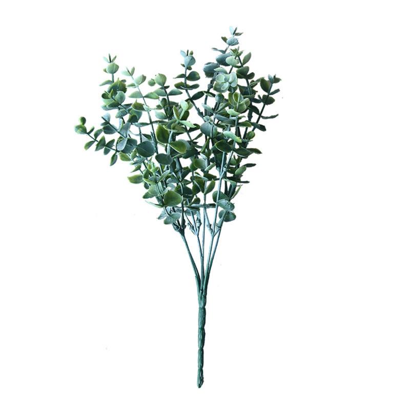 

Nordic Artificial Plant INS Eucalyptus Money Leaf With Grass Manufacturers Home Decoration Wedding Plant Wall Fake Flower