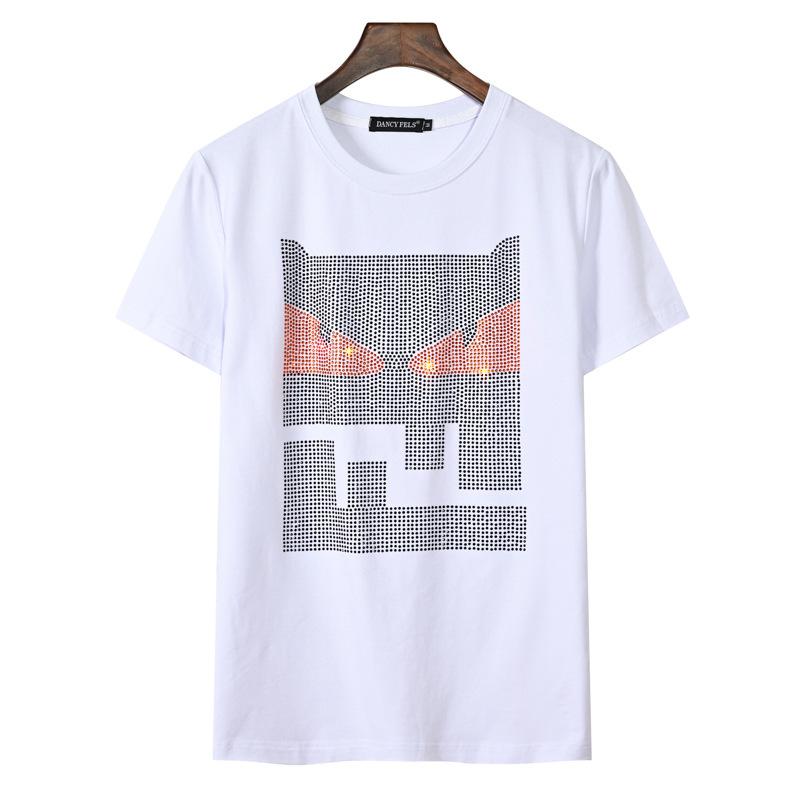 Loose T Shirt,Summer Season Sky and Trees Fashion Personality Customization