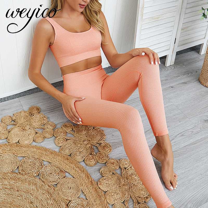 

Women Yoga Set Sportwear Legging Fitness Gym Clothing Sports Suit 2 piece set workout clothes tracksuit conjunto deportivo mujer, White yoga top