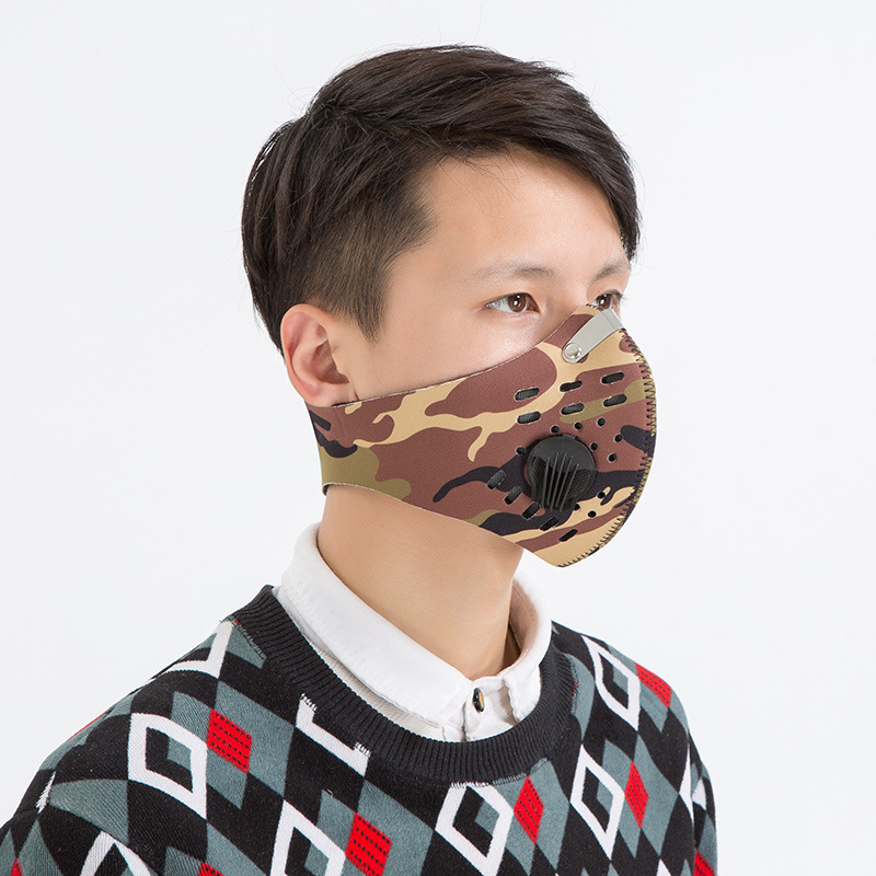 

Anti Smoke Carbon Dust-proof Breathable Mesh Bicycle Men Women Sports Sweat Headband Run Tennis Fitness Pirate Headband Sports, Black