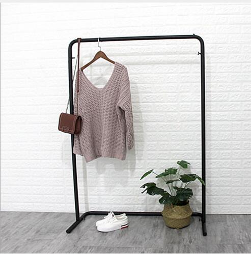 Ins Wind Household Clothes Hat Rack Bedroom Furniture Iron Art Floor Hanging Cloth Shop Show Racks-image-489916687