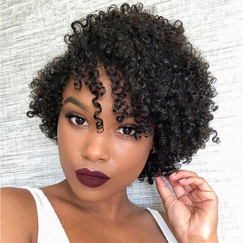 perruque ondulée naturel afro