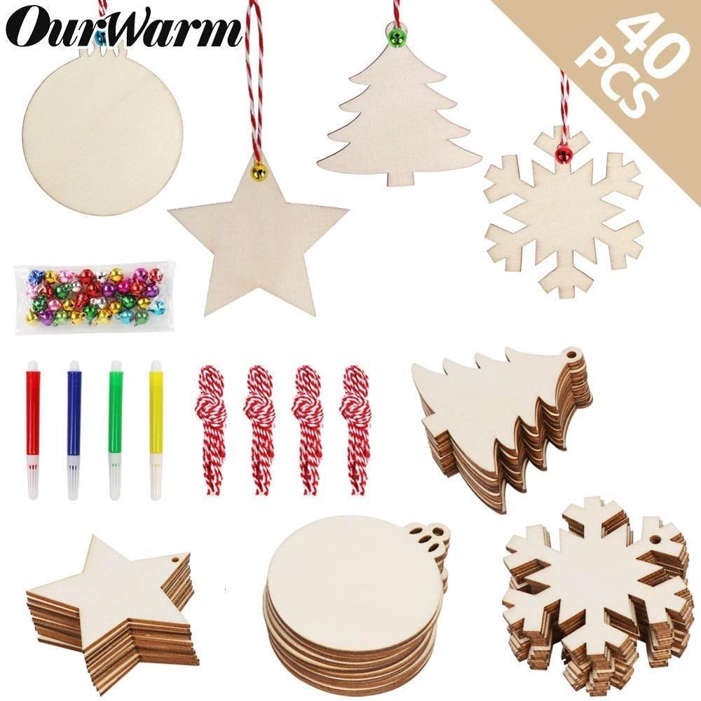 unfinished wood ornaments bulk
