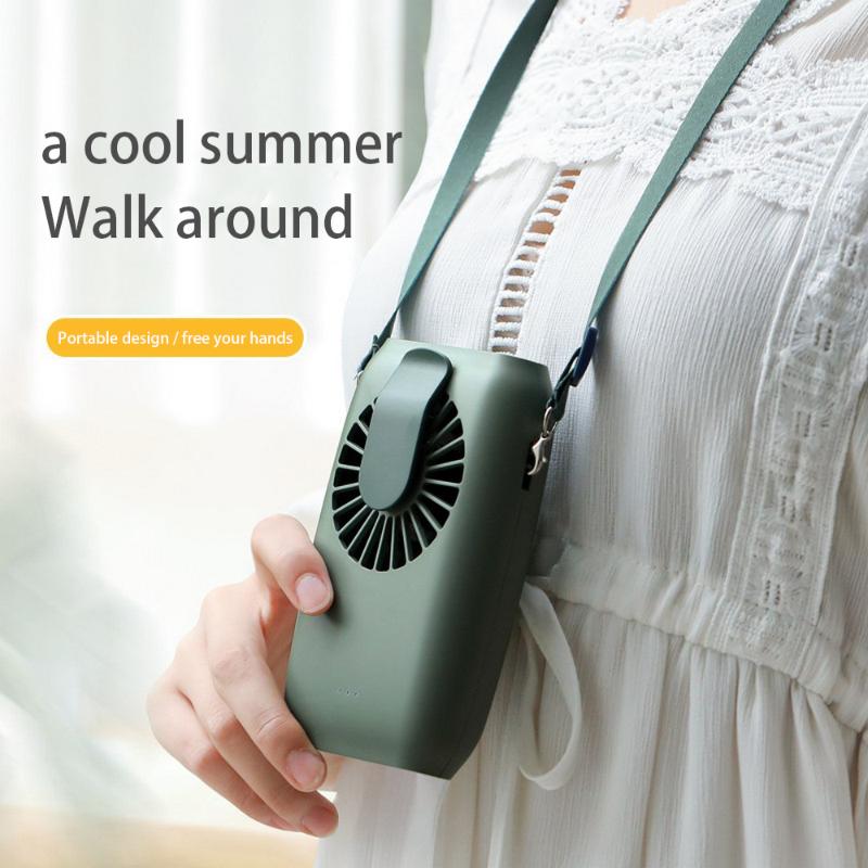 

USB Hanging Waist Fan Air Cooler for Mountaineering Jogging Portable Silent Rechargeable Cooling Fan Mini Mute Portable Lazy