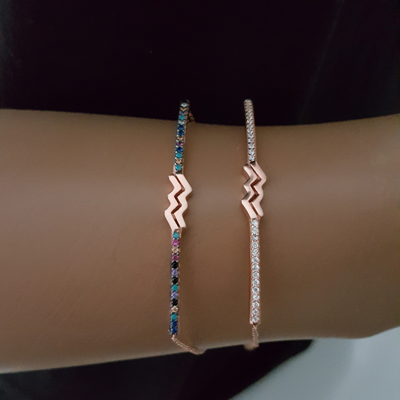

Aquarius Bracelet Horoscope Bracelet Star Sign 925 Silver Roese Gold Zodiac