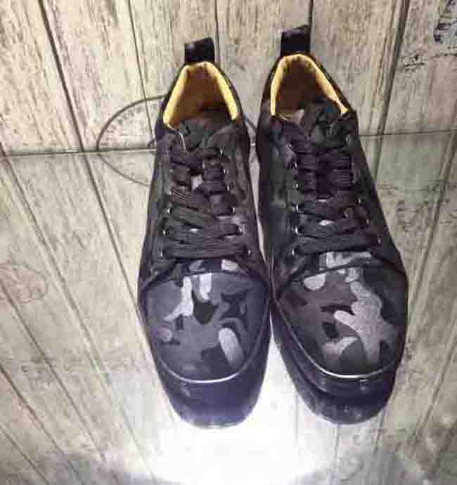 2020 Men Low Cut Camo Men Shoes Red Bottom Sneakers Camo Rantus Shoes Junior Lace-up Men's Flat shoes Party Dress Wedding Gift