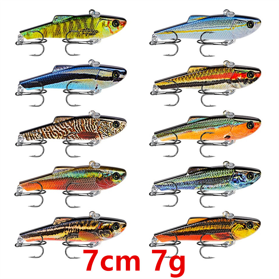 

7cm 7g VIB Fishing Hooks Fishhooks 8# Hook Fishing Lure Hard Baits & Lures Pesca Fishing Tackle Accessories Wholesale_35