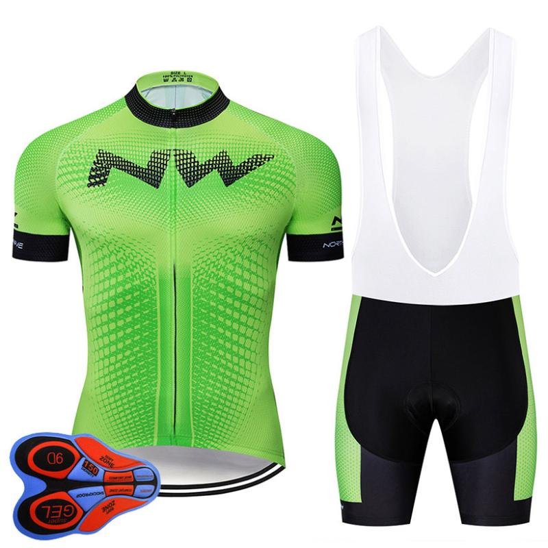 

pro team green jerseys Cycling Jersey sets Ropa Ciclismo Sports Jersey Cycling Clothing 9D GEL Pad Bike Wear Mtb, Bib set