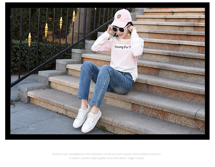 

Lake Blue New Easing Han Edition Show Thin Joker Nostalgic Pants Legs Straight Leg Stretch