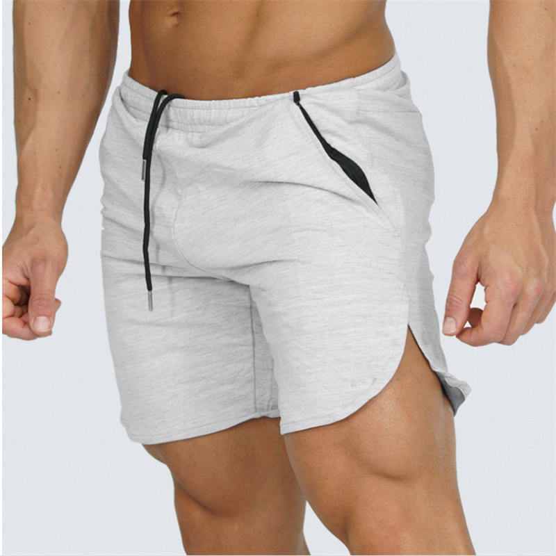 

Men Running Shorts Jogging Gym Fitness Training Sports Shorts Pants Male Summer Workout Bodybuilding Casual CYF070, Light gray