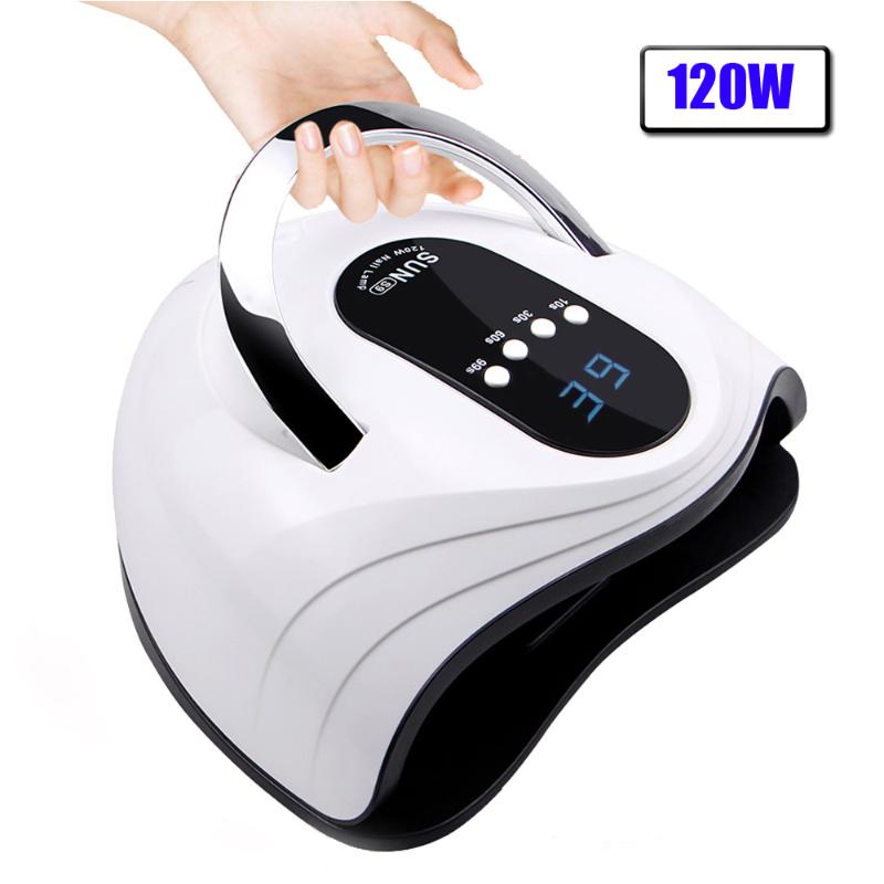 

120/90/72/36W Nail Dryer LED Nail Lamp For Manicure With Auto Sensing LCD Display 42 Pcs Light Bead Quick Curing UV lamp, 36w sunx4