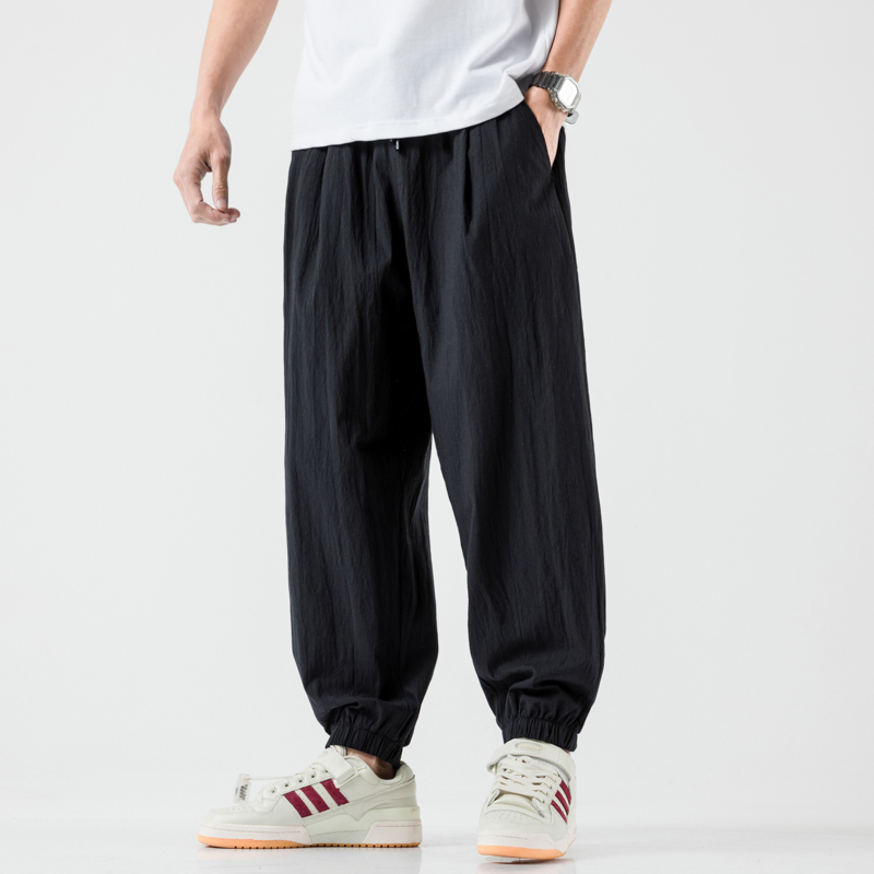 

MOGU Hip Hop Streetwear Men's Joggers Pants Fashion Men Casual Loose Cargo Pant Trousers High Street Harem Pant Men 4 Colors, Black