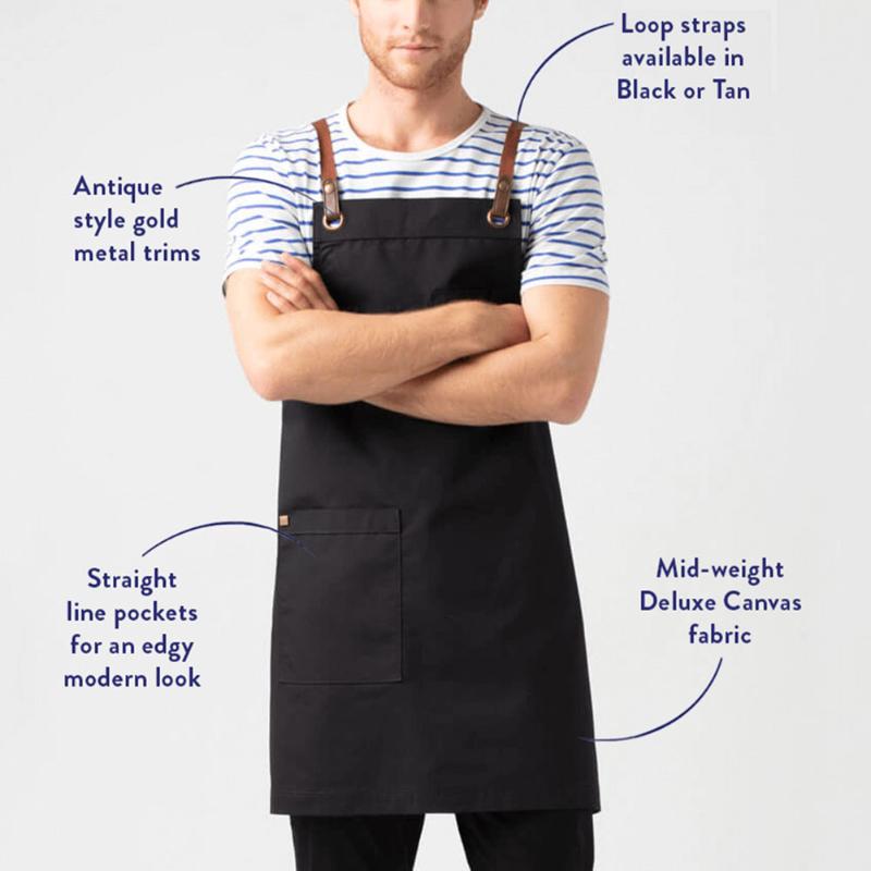 

Waterproof Oil Cooking Apron Adult Kitchen Bib Cotton Polyester PU Apron For Clother Protecting Dishwashing Cleaning Painting