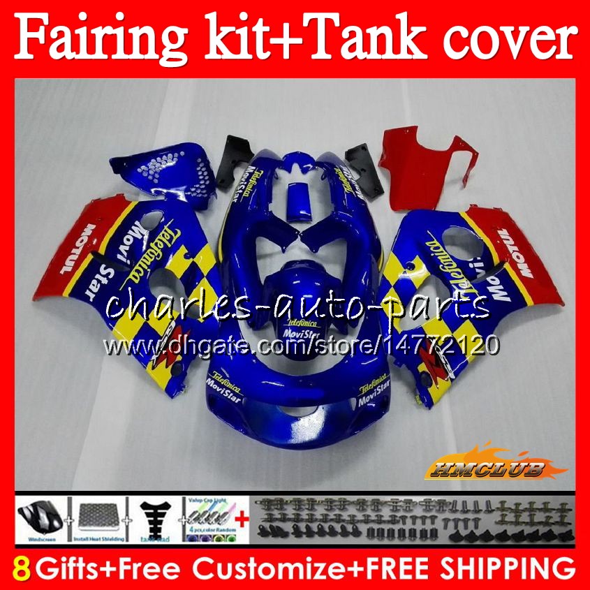 

Body Movistar Blue+ Tank For SUZUKI SRAD GSXR 600 750 GSX R750 R600 GSXR750 64HC.23 GSXR600 96 97 98 99 00 1996 1997 1998 1999 2000 Fairing, No. 1