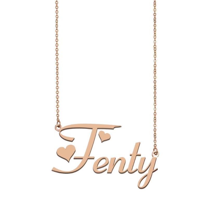 

Fenty Name Necklace , Custom Name Necklace for Women Girls Best Friends Birthday Wedding Christmas Mother Days Gift