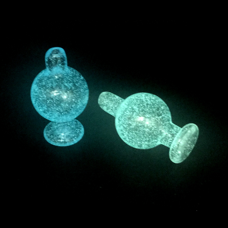 

New Luminous Glass Bubble Carb Cap with 25mm OD Caps for Beveled Edge Quartz Banger Nails Glass Water Bongs Pipes Dab Rigs
