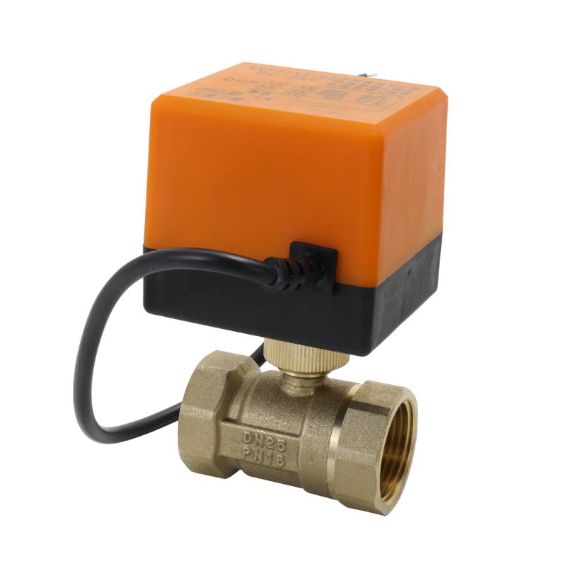 

New Motorized Ball Valve DC12V 2 Way 3-Wire Brass Electric Actuator Thread Air-conditioning Water System Controller