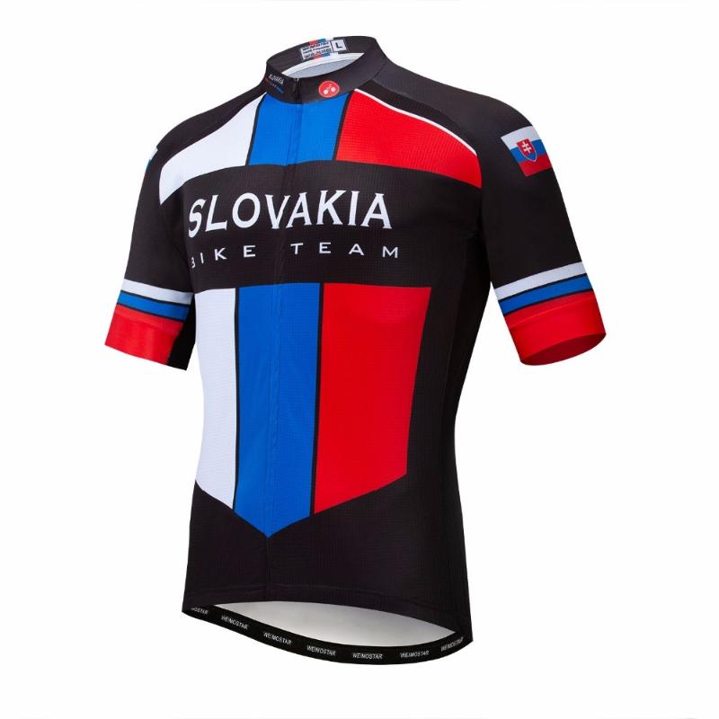 

Slovakia 2020 cycling jersey Men Mountain Bike jersey MTB Bicycle Shirts Short sleeve Team Road Tops Summer Russia Blue