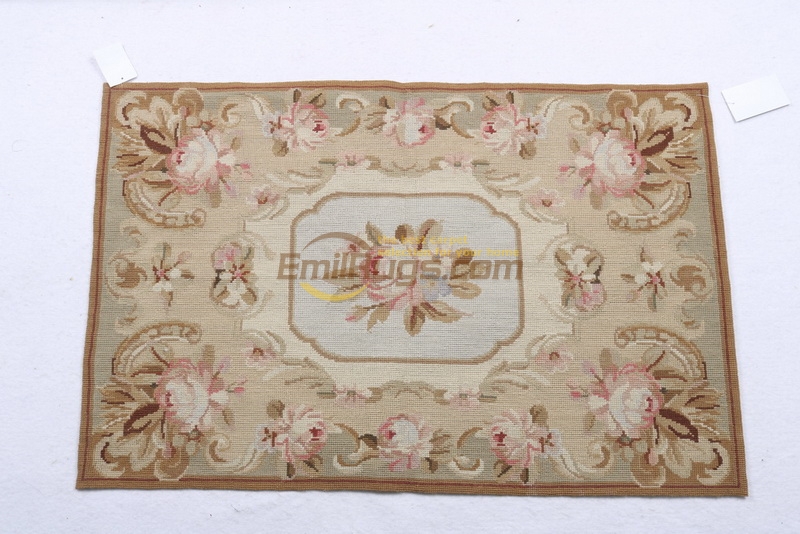 

area rugs for home 100% wool handmade needleopint rugs 61CMX91CM2'X 3' aubusson pattern green gc028neeyk2004-3, As pic