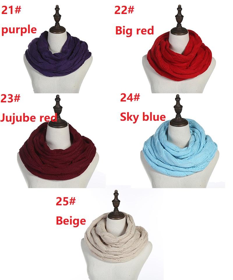 

Women's Knit Warm Winter Scarf Warm Scarf Women's Fashion Street Bib Customizable Logo Shipping Wholesale SZ536