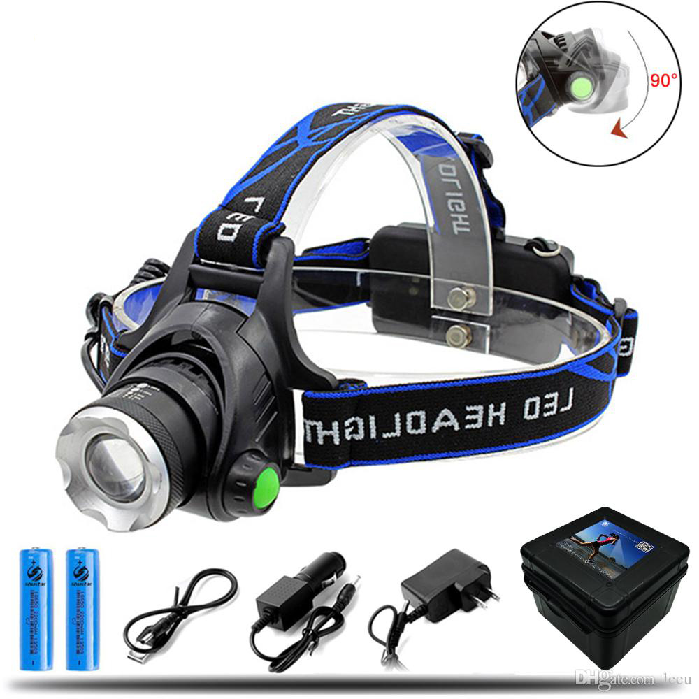 

8000LM L2 T6 Led Headlamp Zoomable Headlight Waterproof Head Torch flashlight Head lamp Fishing Hunting Light