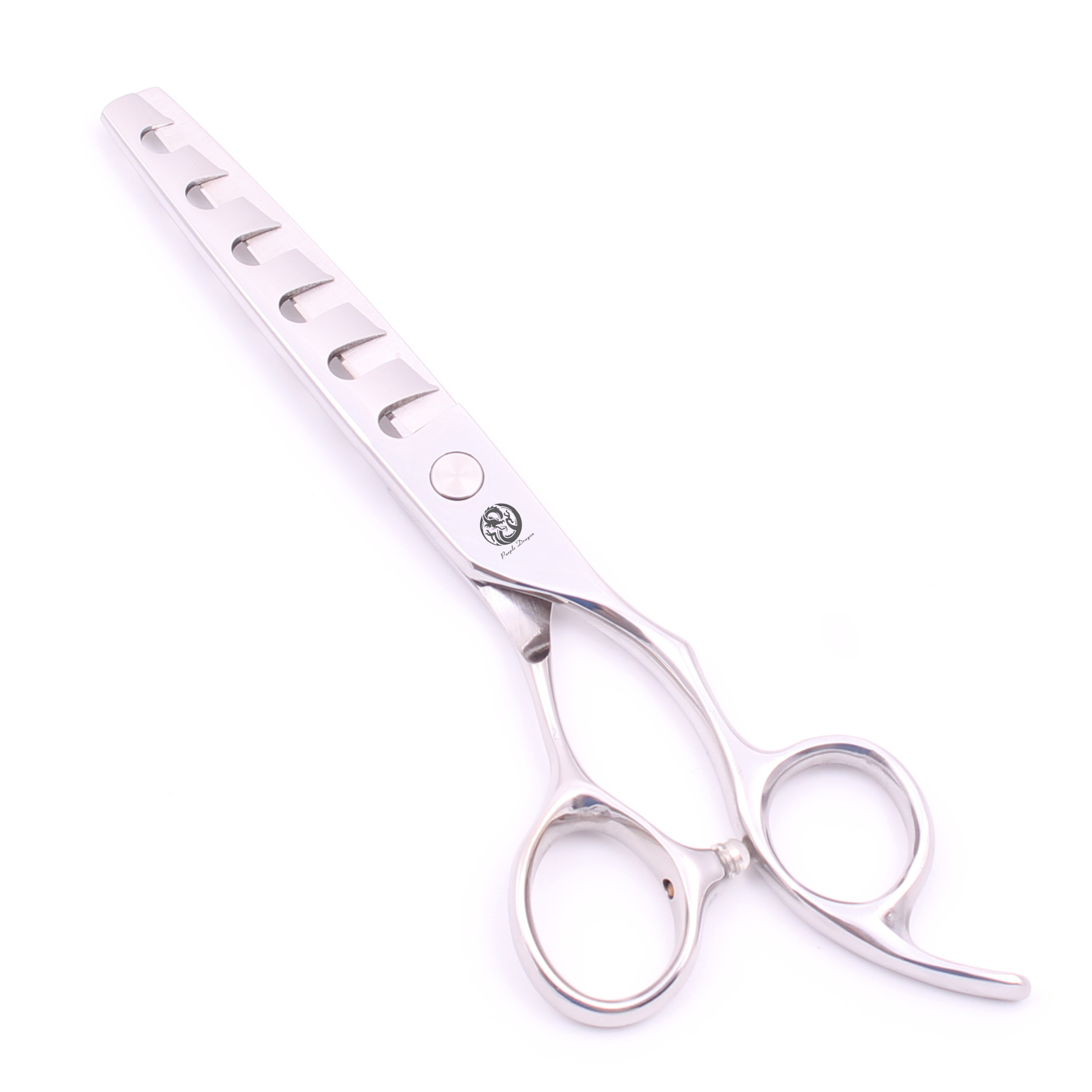 

Barber Scissors 6" Purple Dragon 440C Hair Teeth Shears Thinning Shears Hairdressing Scissors Salon Hair Scissors Thin Rate 25% - 30% Z2010