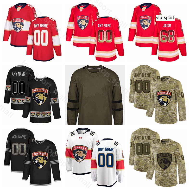 

Florida Panthers Hockey Aleksander Barkov Jersey Jonathan Huberdeau Keith Yandle Frank Vatrano Troy Brouwer Army Sault To Service Custom, Women white