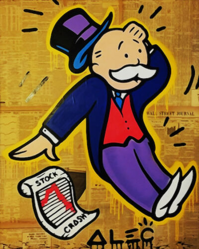 

Alec Monopoly Oil Painting On Canvas Graffiti Art Stock crash Home Decor Handcrafts /HD Print Wall Art Canvas Pictures 191101