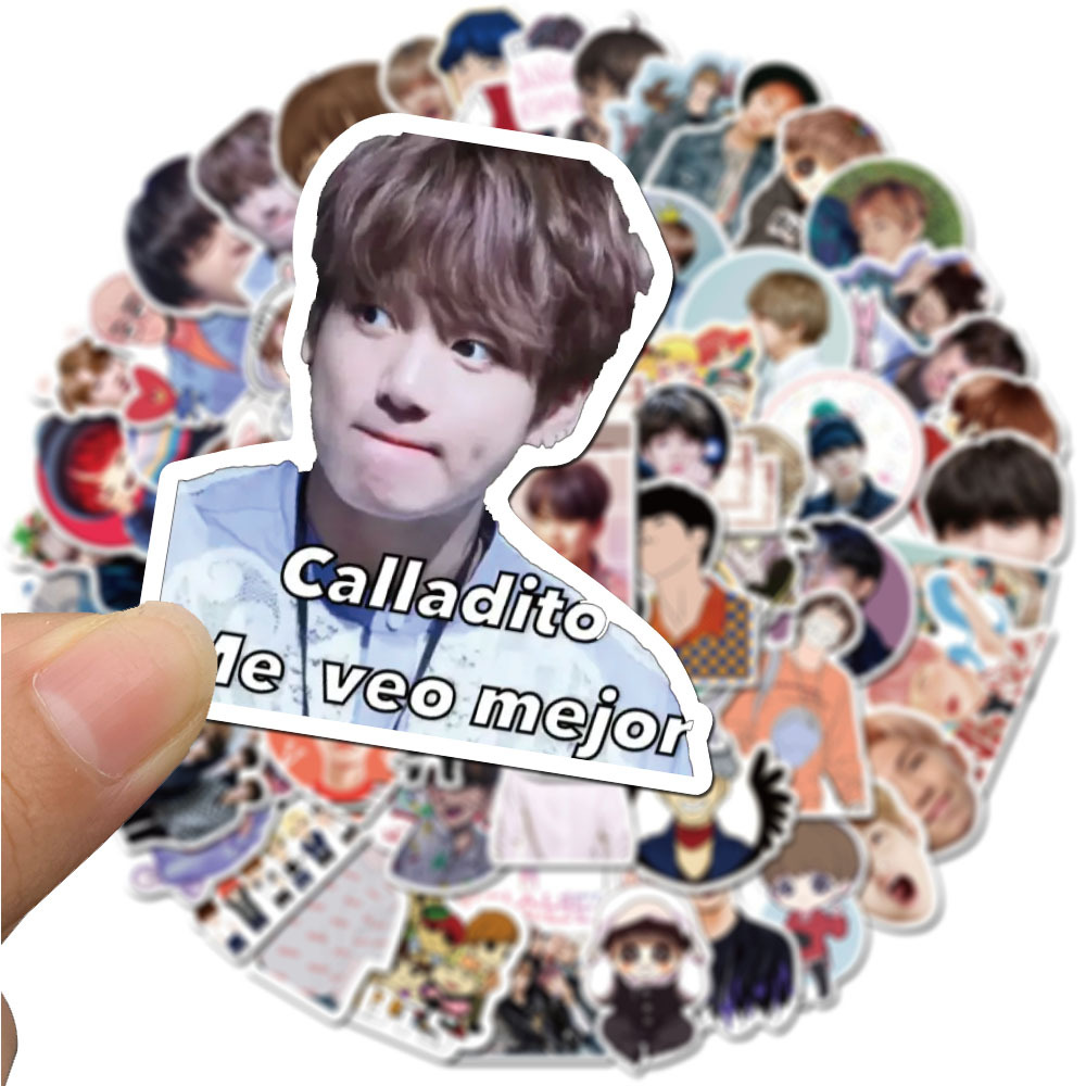 

76pcs/set new design bts Small waterproof stickers Graffiti for DIY Sticker on Suitcase Luggage Laptop Bicycle notebook bangtan boys