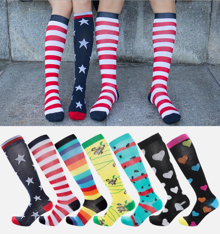 1x Boys Girls Toddler Kids Knee High Length Cotton Stripes School Sport Sock HGU