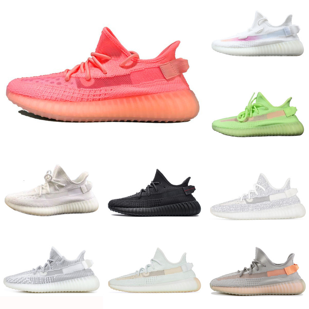 

2019 True Form Hyperspace Clay Static 3M Reflective Mens Running Shoes Kanye West Blue Tint Bred Women Trainers Sport Sneakers Size 36-48