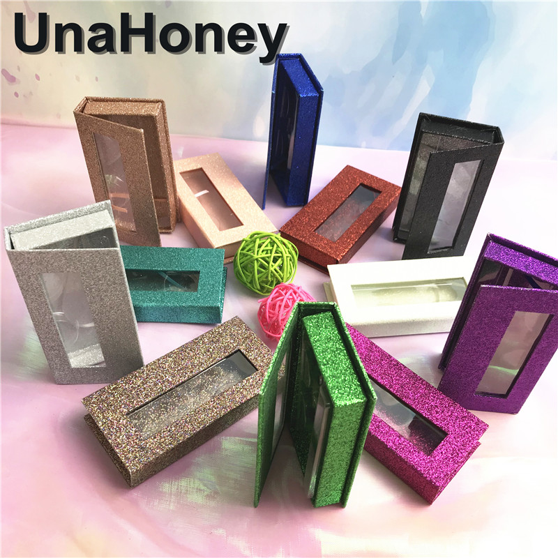

New wholesale 25mm mink eyelashes flash rectangular window magnet packaging box make up customer free with tray