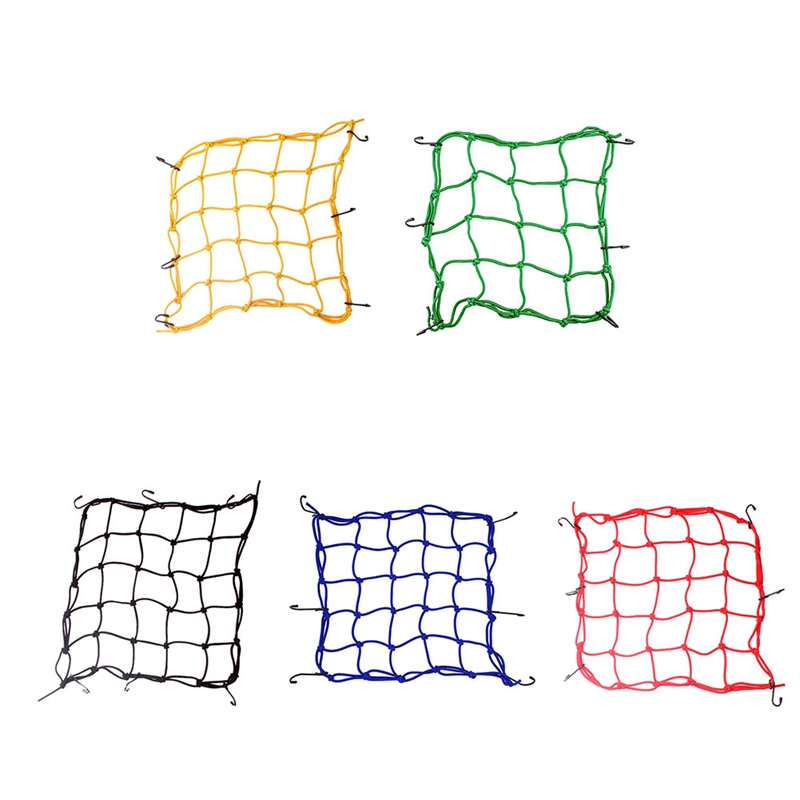 

Motor Net Helmet Cargo Large Nets Heavy-duty Elastic Holder Cover For Motorcycle Anti-slip Luggage Mesh Bike All Terrain Vehicle, Green