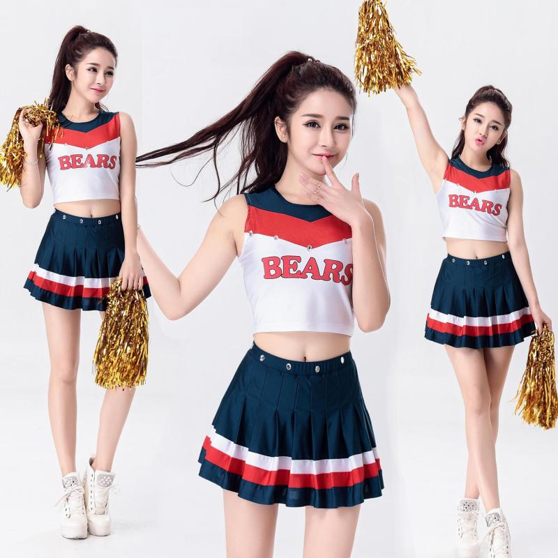 

Cheerleading Uniforms Students Games Cheerleaders Clothing Women Girls School Uniforms Adults Cheerleader Dancing Costumes