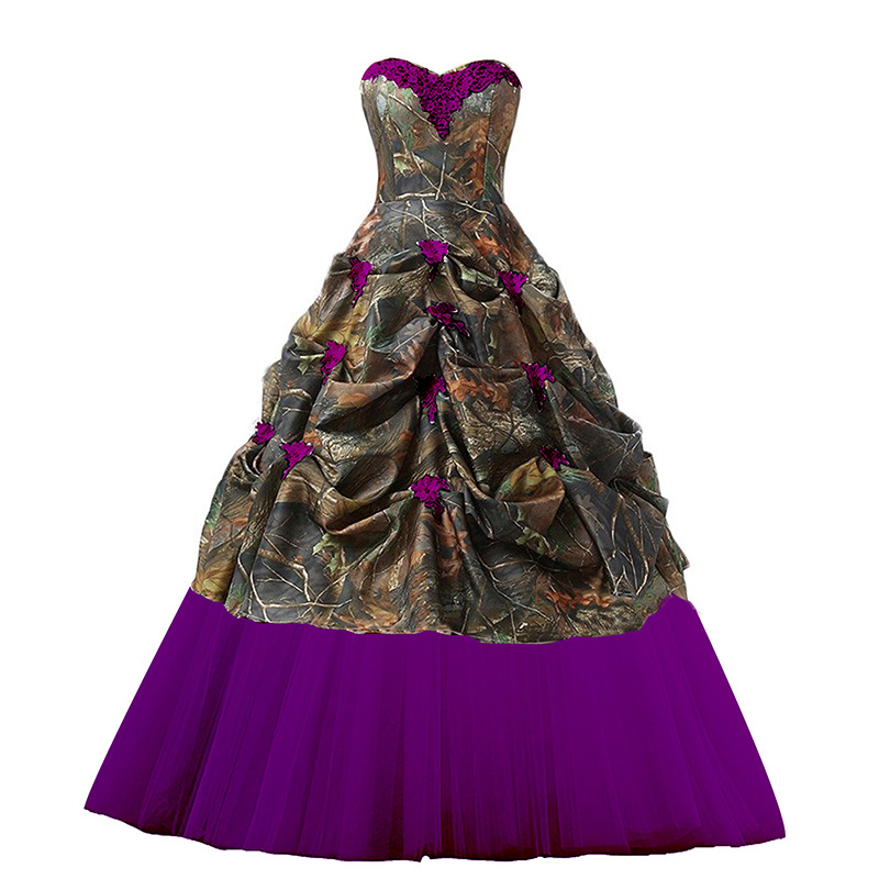 camo prom dresses
