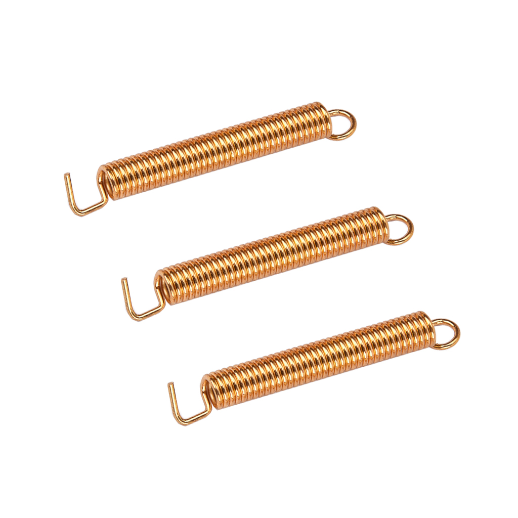 

3 Pieces Electric Guitar Tremolo Bridge Springs for Bridge Accessory Golden